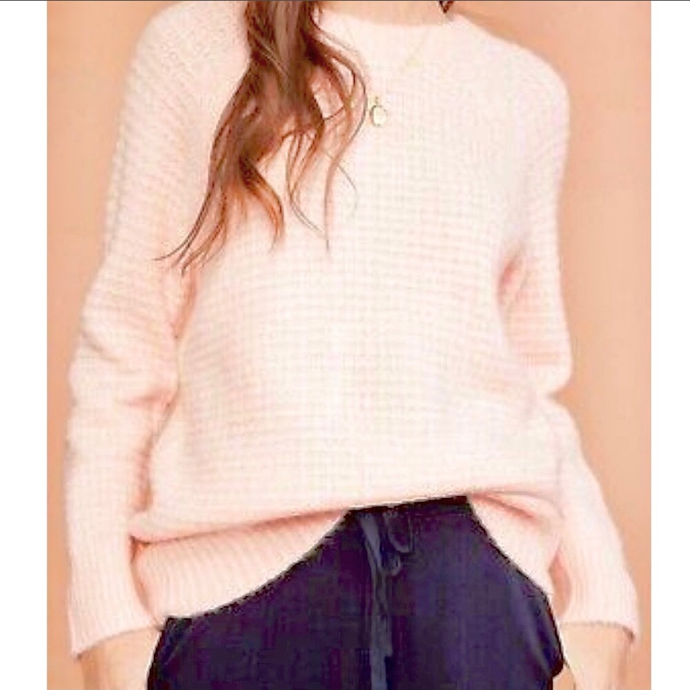NWT Lou & Grey Alpaca Blend Waffle Knit Sweater